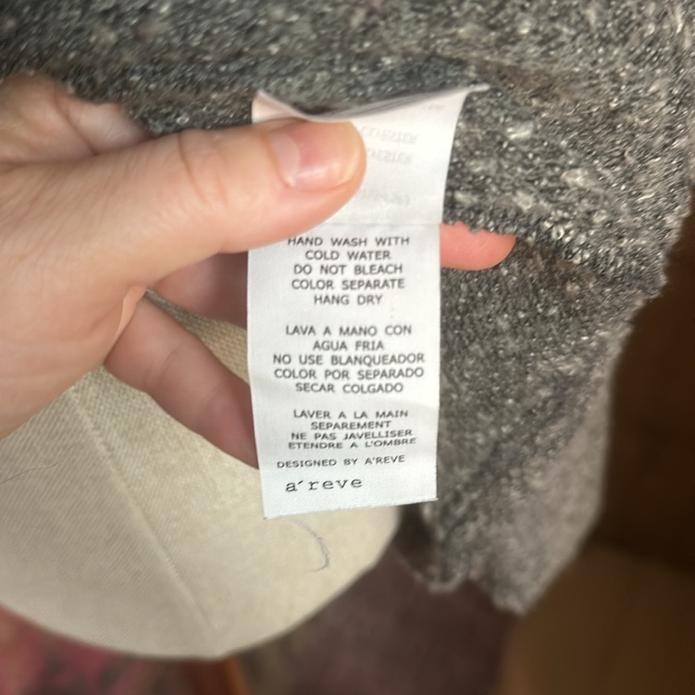 a’reve cowl neck sweater with lace detail size small - Picture 6 of 9